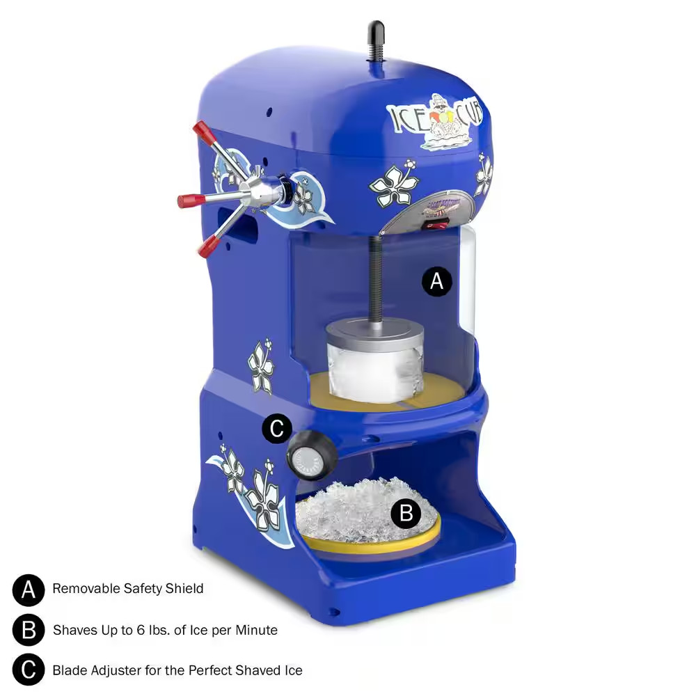 24 Oz. in Blue Ice Cub Shaved Ice Machine