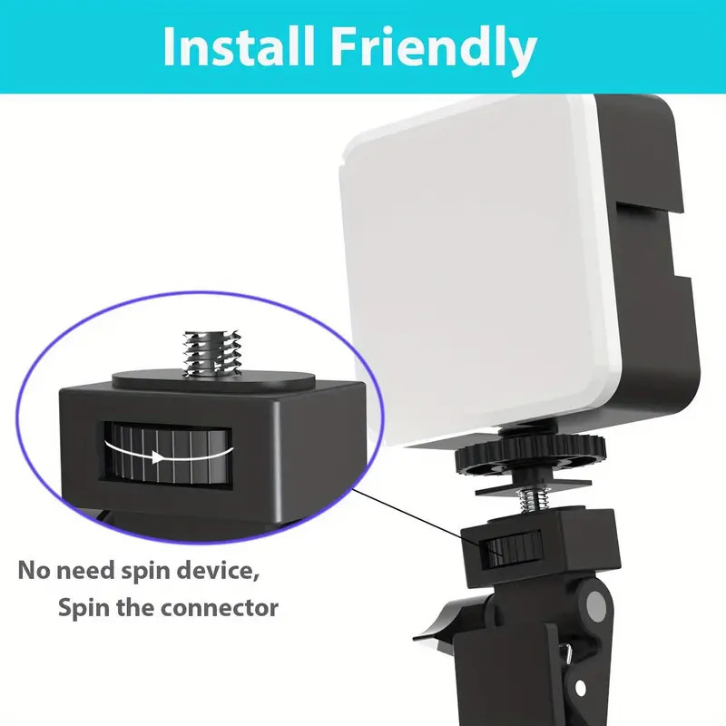 Selfie Light Clip Adapter Clip Ring Replacement for iPhone Laptop Tripod