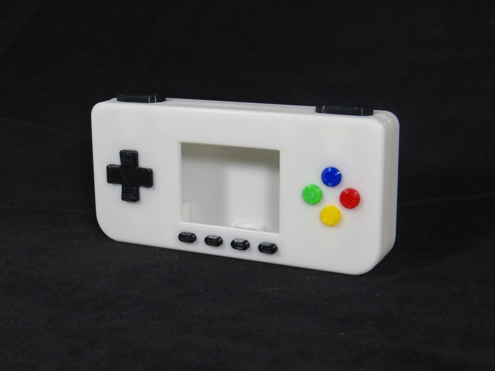 PiGRRL Zero WHITE Game Boy Case Buttons Screws Washers Gameboy Raspberry Pi Zero