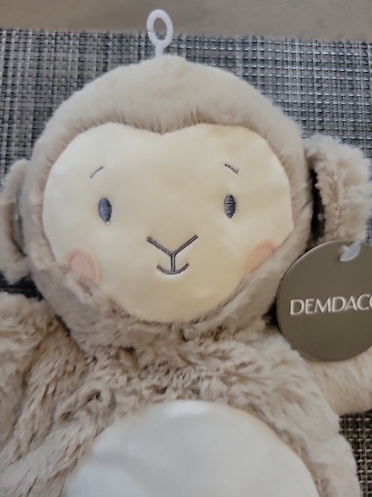 DEMDACO Monkey Soft Plush Stuffed Hand Puppet NWT