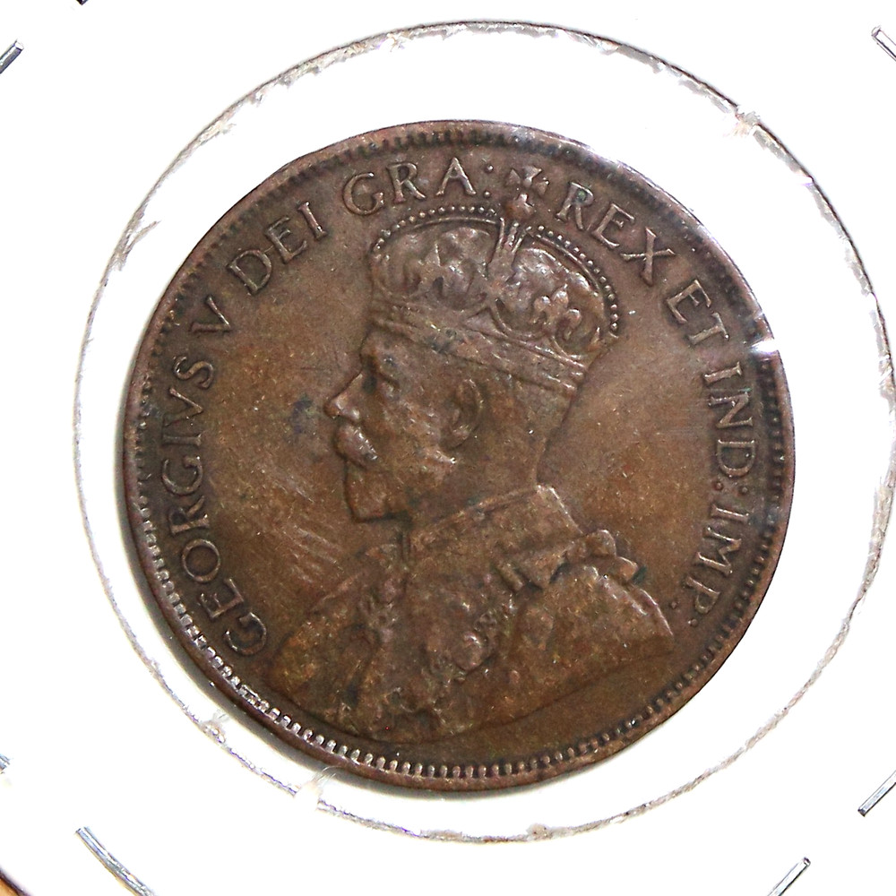 Canada 1917 1 Cent Large Cent XF KM21 Free Shipping