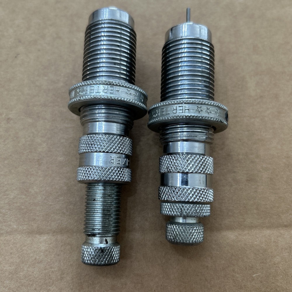 HERTERS 44 MAGNUM RELOADING DIE SET, EXPANDER AND SIZER DIE