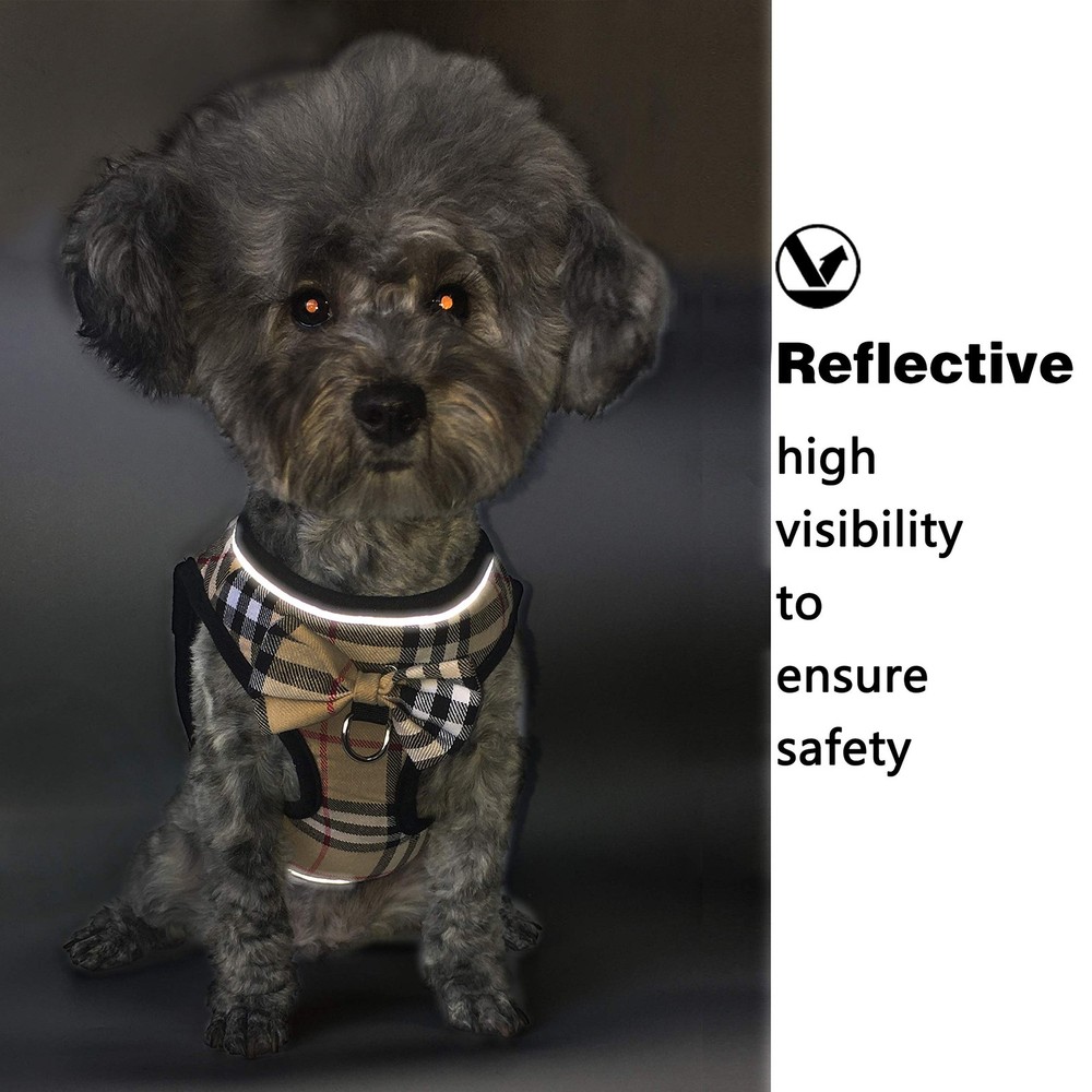 Mesh Soft Dog Harness, Adjustable No Pull Reflective Comfort Pet Vest for Dog...