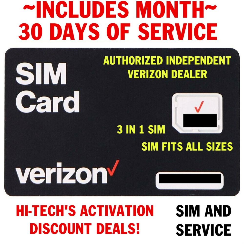 VERIZON SIM INCLUDES UNLIMITED PLAN 30 DAYS ✅ Unlimited DATA*  $35 PLAN