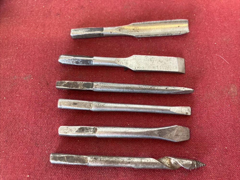 6pc vintage Wood Handle Screwdriver -Drill-Craving Tool