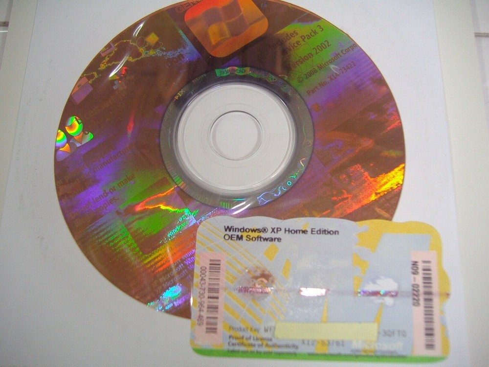 MICROSOFT WINDOWS XP HOME FULL w/SP3 OPERATING SYSTEM OS MS WIN =NEW=