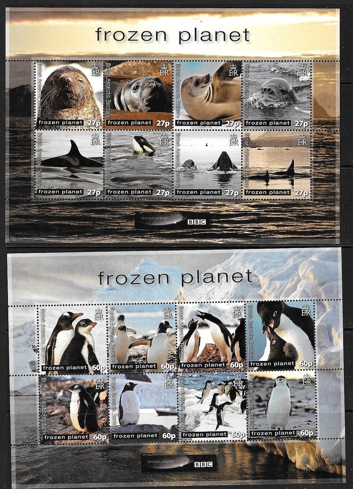 BRITISH ANTARCTIC TERRITORY 2011 YEAR SET: 2 SETS + 6 MINISHEETS MNH