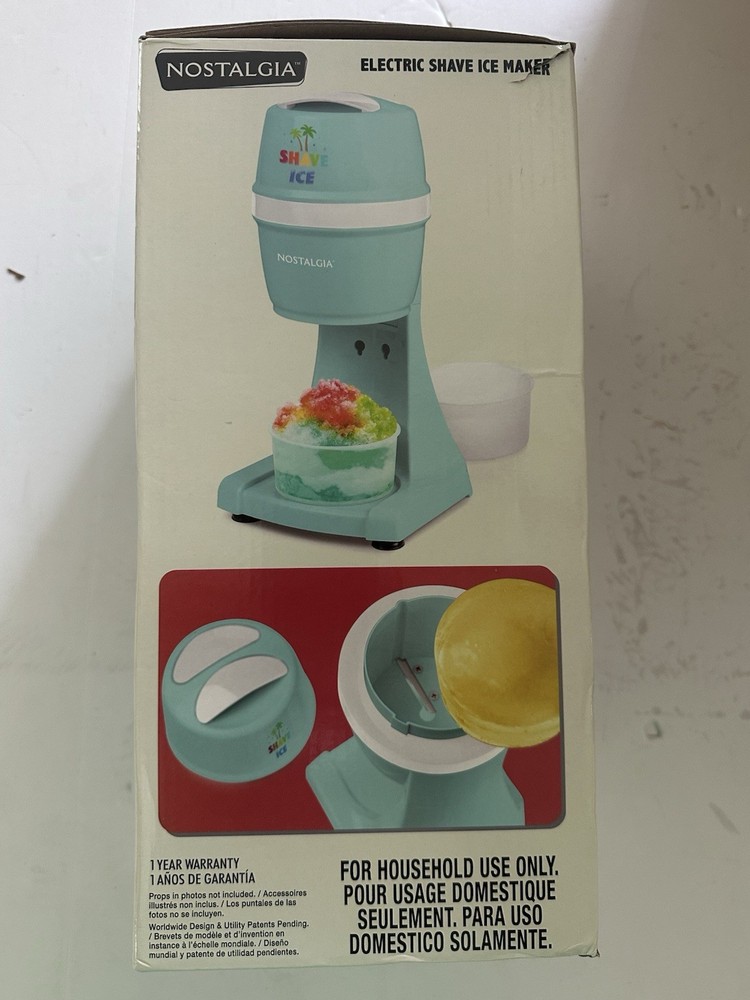 Nostalgia Electric Shaved Ice and Snow Cone Maker