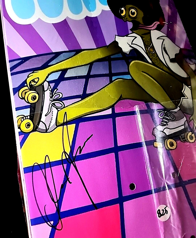 DaShawn Jordan Signed Roller Disco Toy Machine Autograph Skateboard 8.25" Deck