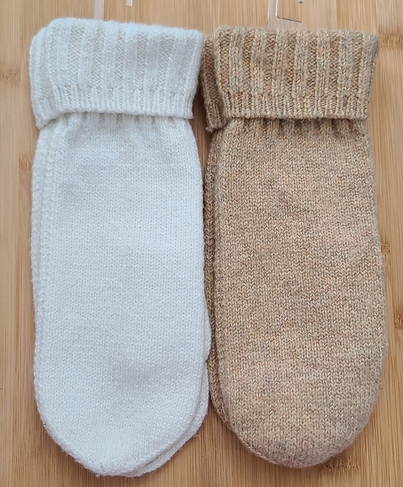 Universal Thread Knit Mittens - Tan/Brown - One Size - NEW