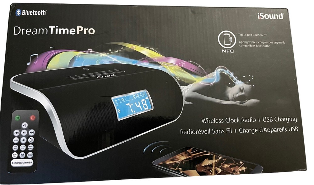 iSound Dreamtime Pro Bluetooth Radio Alarm Clock