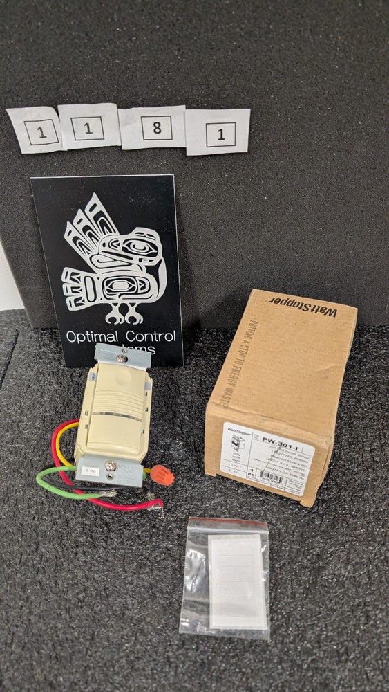 Wattstopper	PIR wall switch sensor ivory	PW-301-I