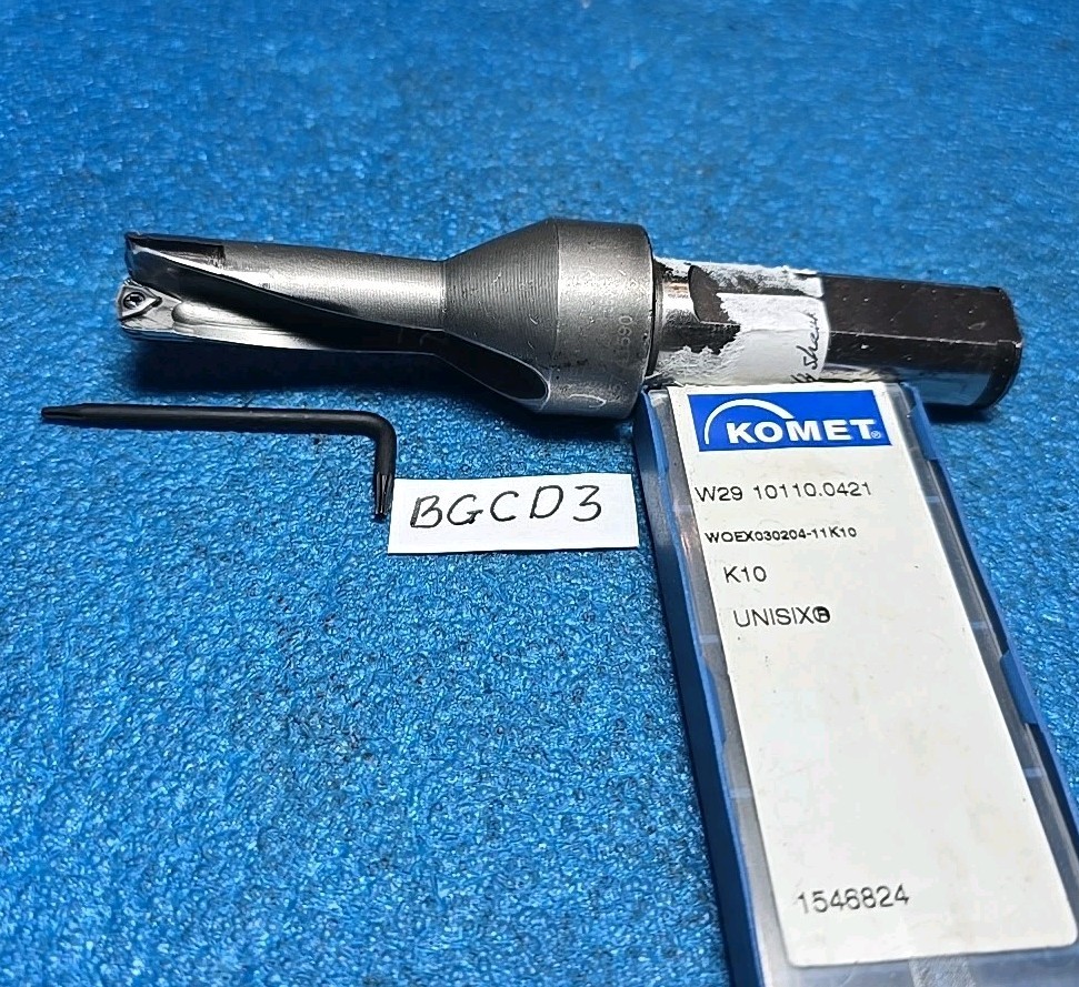 KOMET V5741590 5/8" 3/4 SHK WITH 8 NEW INSERTS/INCLUDE 2 INSERTS ON HOLDER