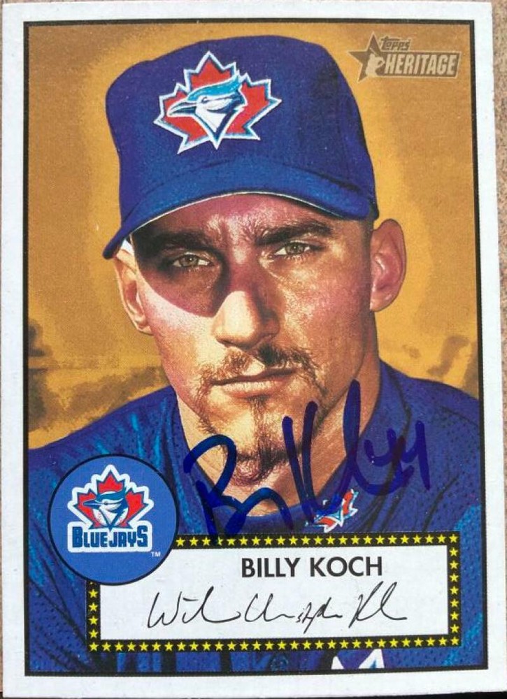 Billy Koch Autographed 2001 Topps Heritage #64 Red Back