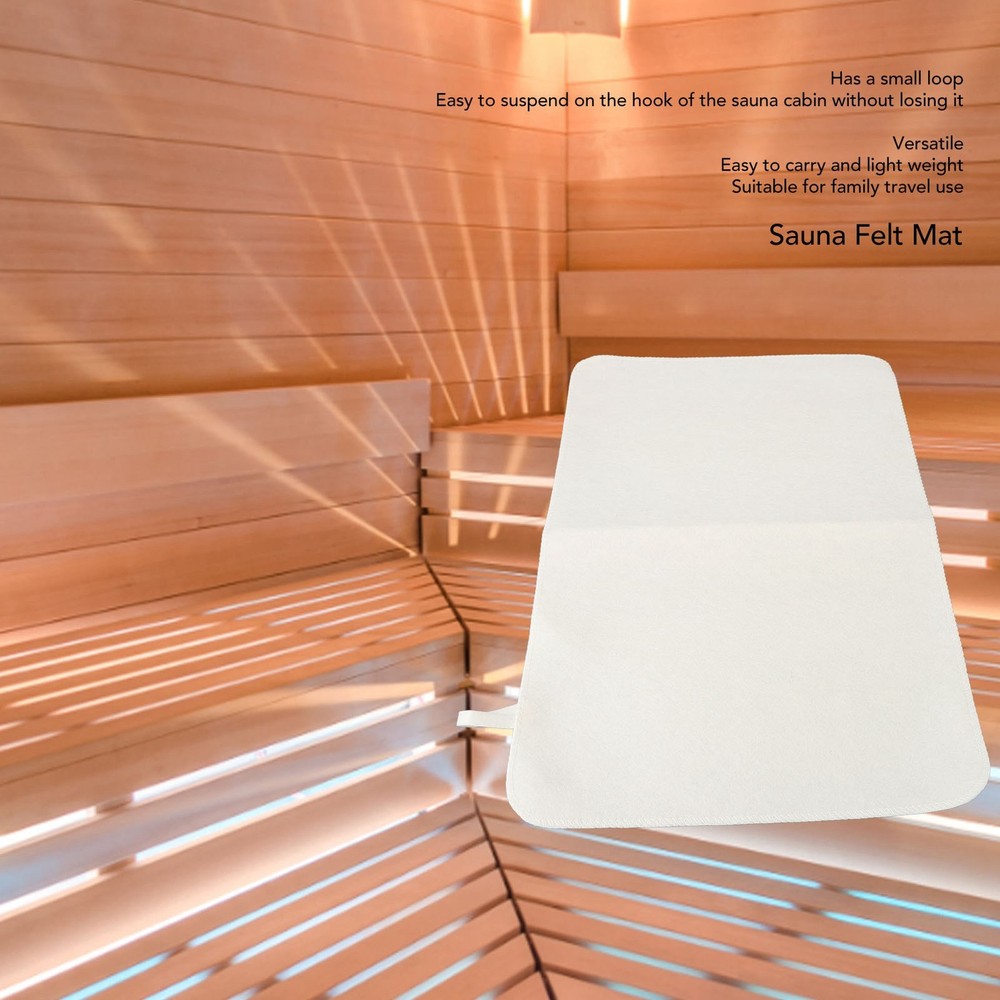Sauna Felt Mat Water Absorption Soft Comfortable Sauna Bath Felt Cushion Bathroo