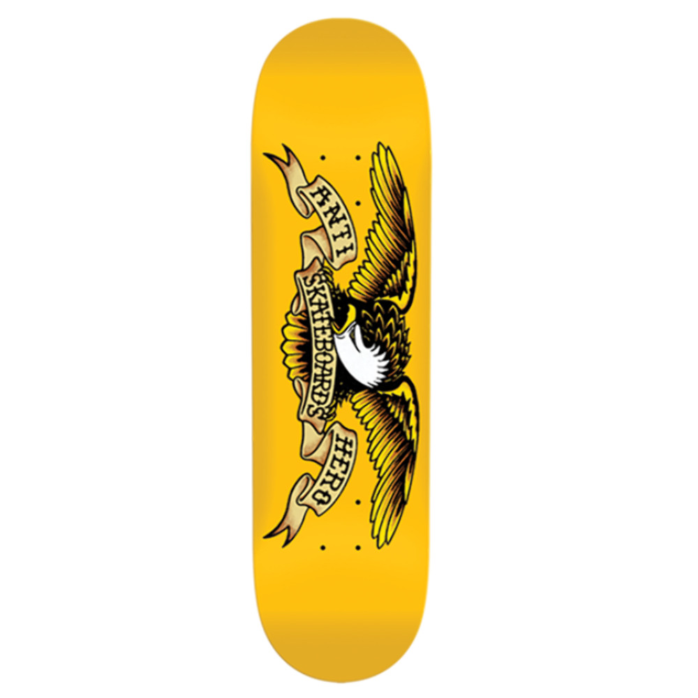 Antihero Skateboard Deck DBX Classic Eagle Yellow 8.25