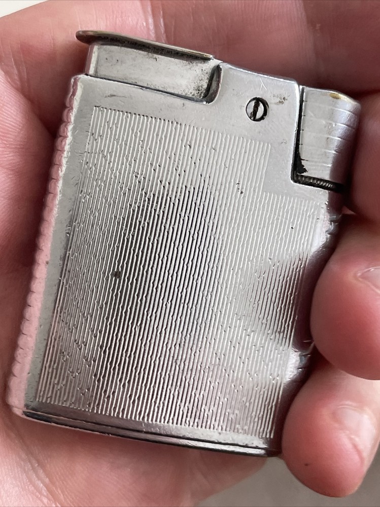 Vintage Ronson Pocket Cigarette Lighter Requiring A Full Service