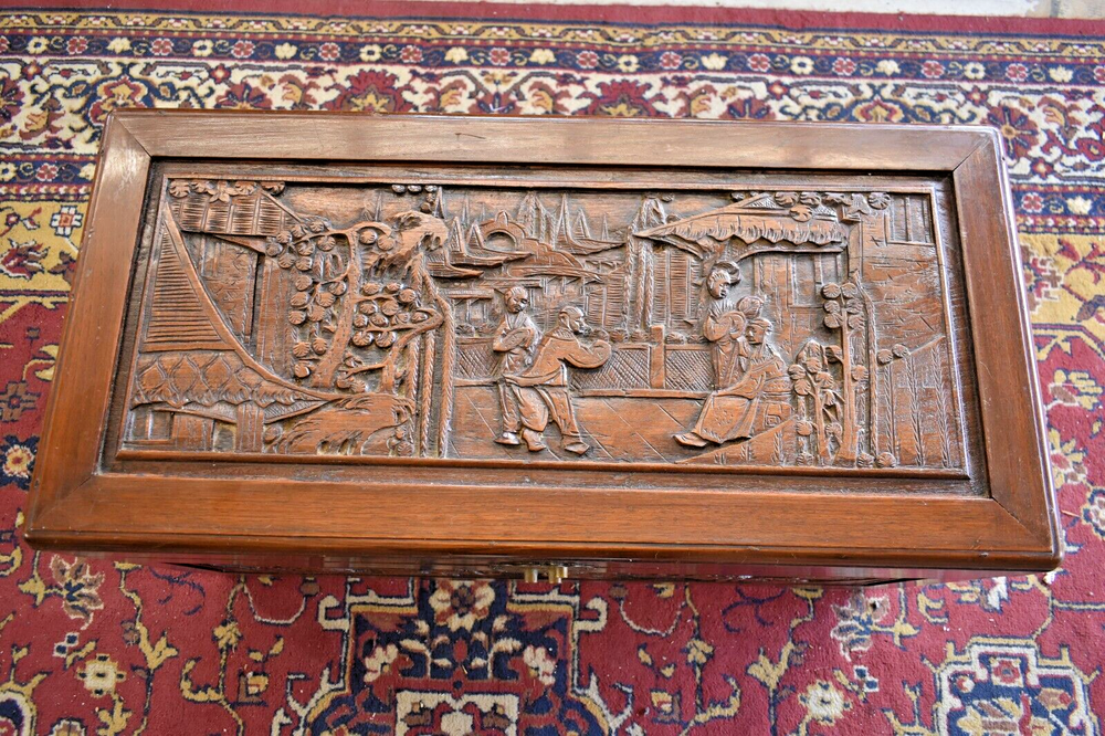 Vintage Asian Style Blanket Chest
