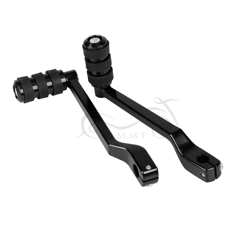 Black Heel Toe Shift Lever With Split Shifter Peg For Harley Touring FLHT FLSTF