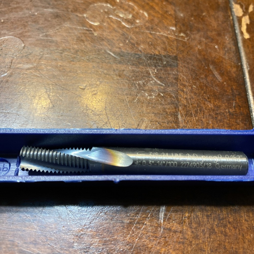 Emuge Solid Carbide Thread Mill 3/8-24 UNF 2xD 0.152” (D6)