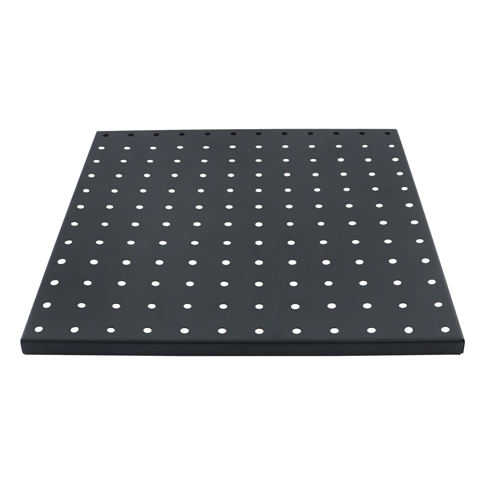 4 Pcs Metal Pegboards Black Peg Boards Wall Organizer Panel Storage Hanger Tool
