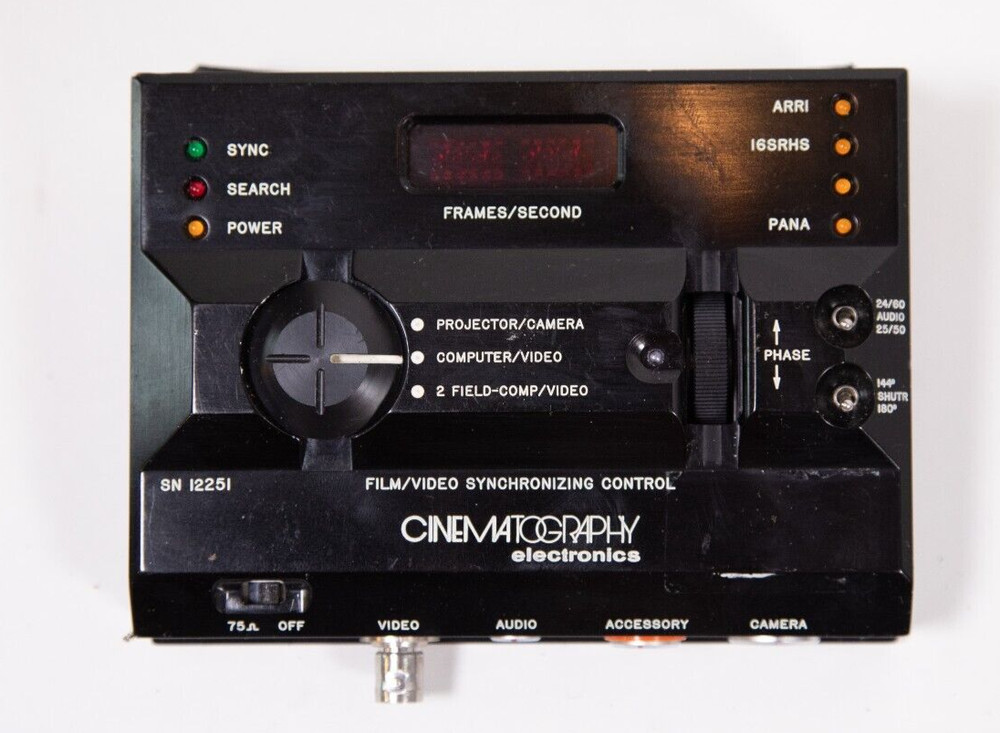 Cinematography Electronics Film/Video Synchronizing Control Kit