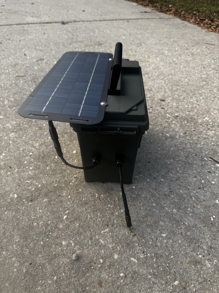 Deer Trail Camera External Solar Battery Power Panel Box