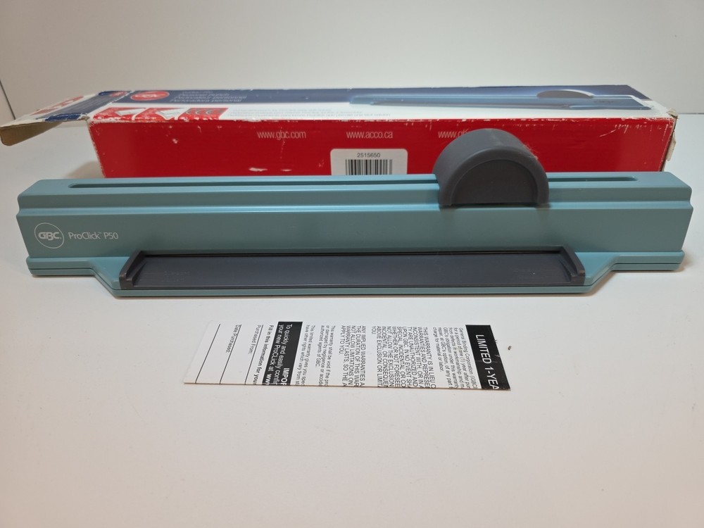 GBC ProClick P50 6-Sheet Manual Desktop Binding Punch