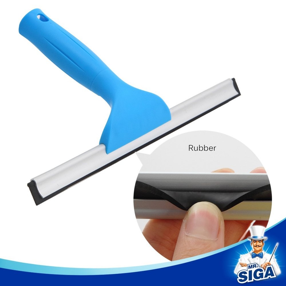 MR.SIGA Professional Window Cleaning Combo - Squeegee & Microfiber Window Scr...