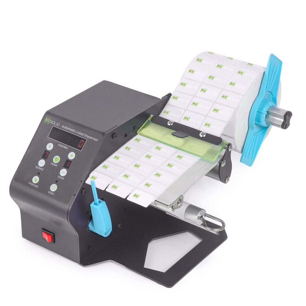 U.S. Solid Automatic Label Dispenser 4.7 in Width Fanfold Labels Counter