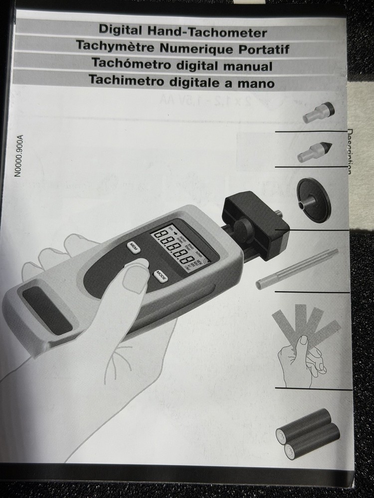 RHEINTACHO Rotaro Handheld Tachometer N0000.779c