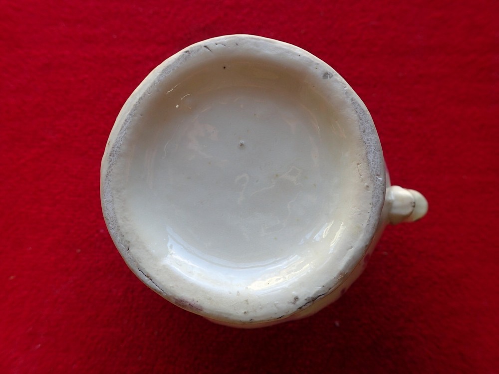 Soft Paste Hand Painted Chrysanthemum Creamer 1830 - 1850