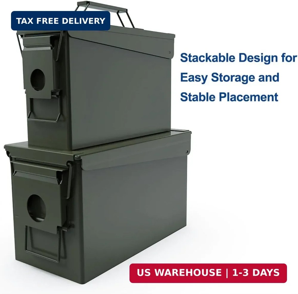 HARDROCK Metal Ammo Can, Ammo Box