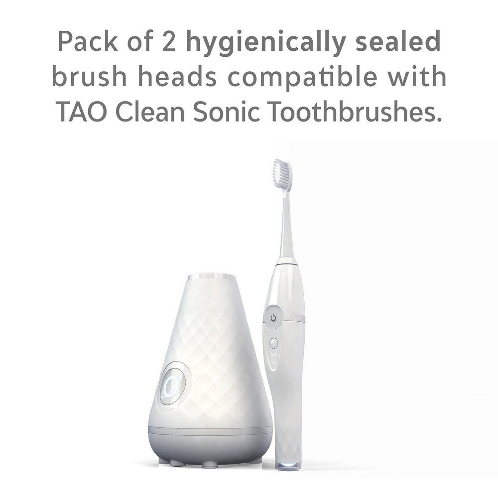 Sonic Electric Toothbrush Replacement Heads (2-Pack) – Whitening Head – Repla...