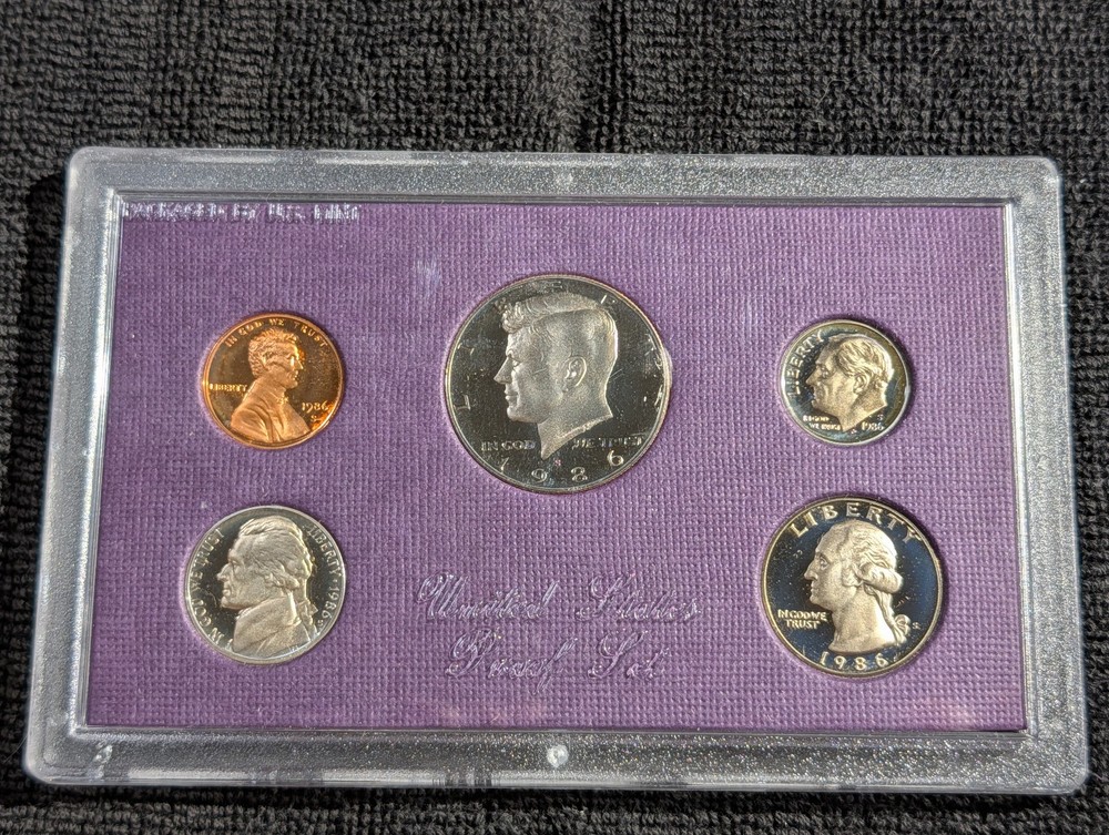 1986 US Proof set OGP COA