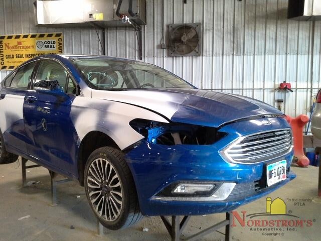 2017 Ford Fusion Passenger Front Headrest Only Gray Leather
