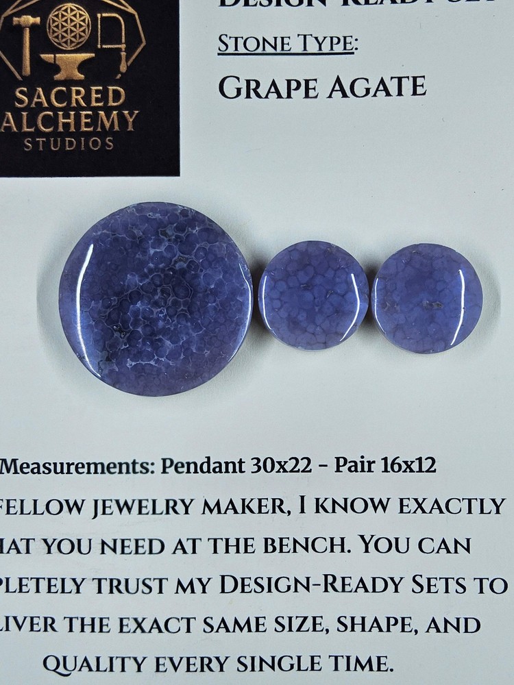 Circle Shape - Grape Agate - Design-Ready Set