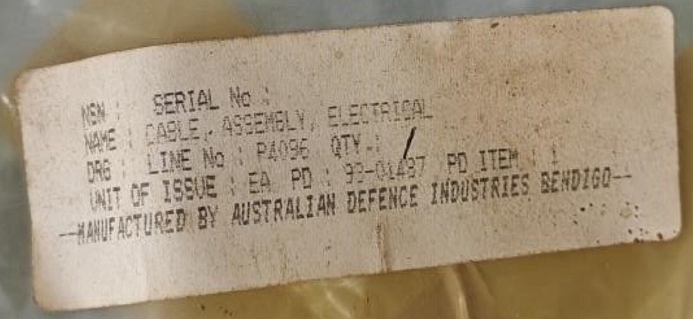 MILITARY CABLE Assembly 6150-66-026-2178