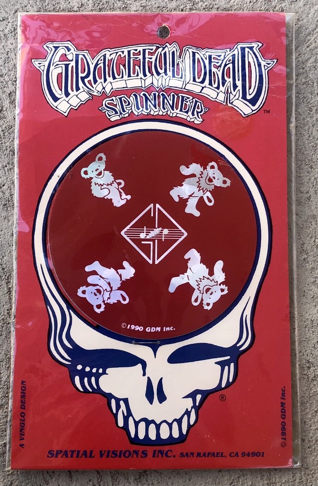 Grateful Dead Spinner 1990 in Original Packaging.  A Vinglo Design. NEW