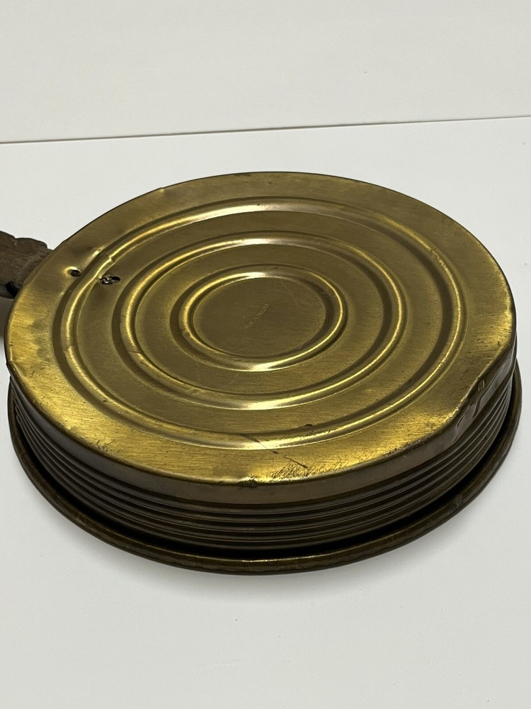 Warming Bed Pan Hammered Brass