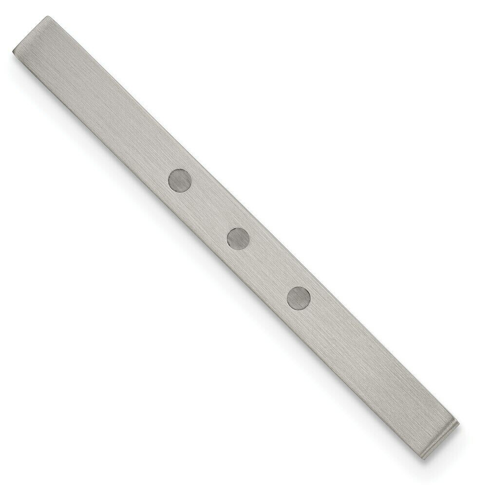 Chisel Stainless Steel Enameled Tie Bar