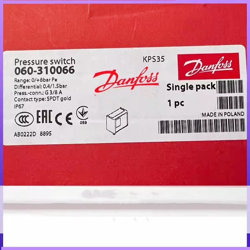 1pcs New Danfoss KPS35 060-310066 Pressure Switch