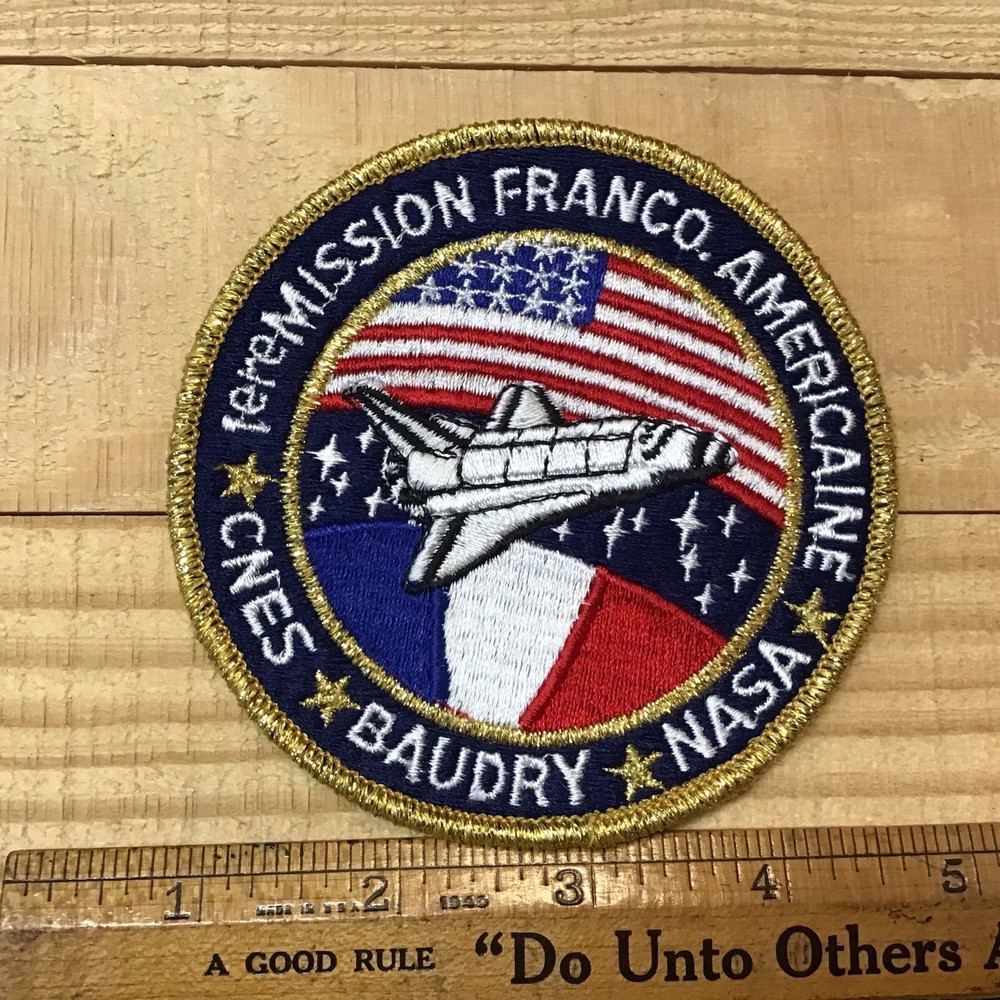 French - American space mission patch Nasa