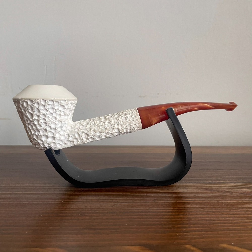 S.Yanik Meerschaum Pipe – Rusticated Smoking Pipe