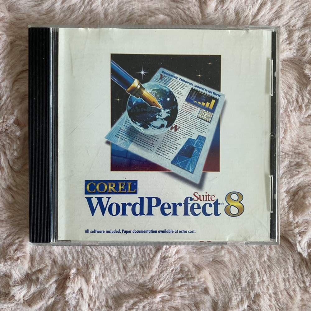 Corel WordPerfect Suite 8 1997 Software Disc