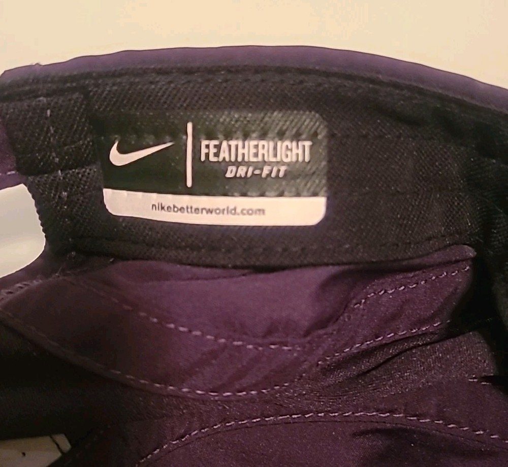 Vintage Nike Hat Strapback Purple 7 Panel Dri-Fit Tailwind Running Cap Y2K