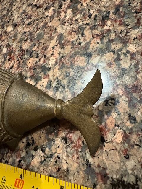 Antique Dhokra Brass Fish Incense Burner