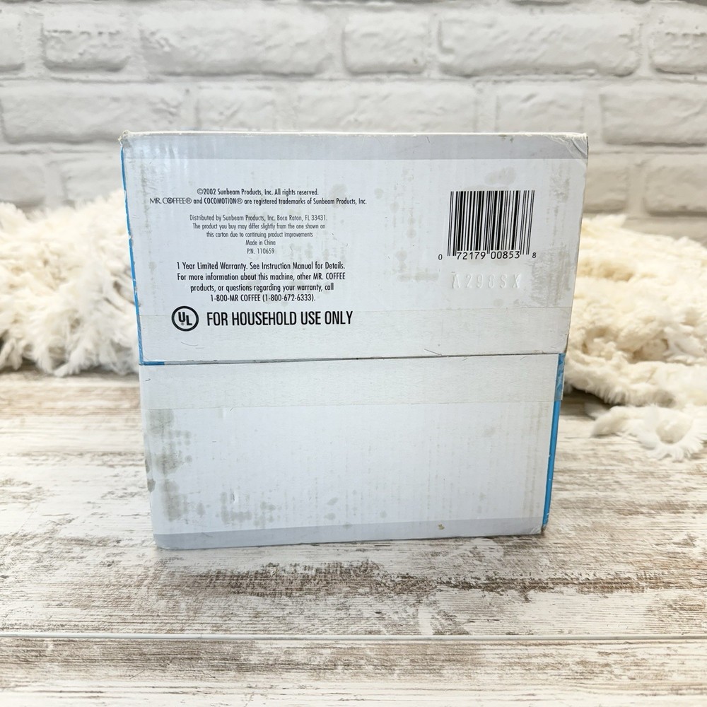 Mr. Coffee Coco Motion Automatic Hot Chocolate Maker 4 Cup HC4 NEW