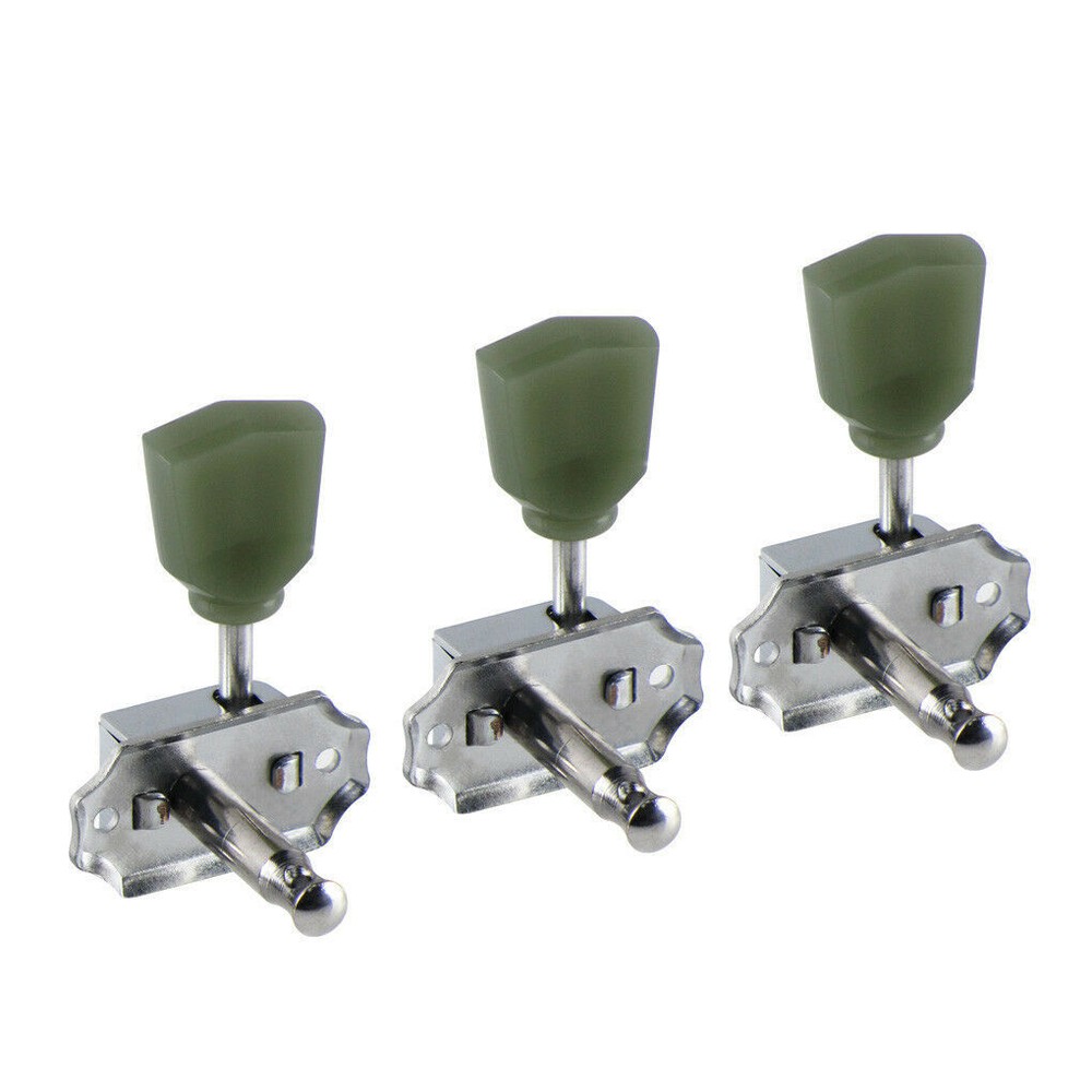 3R3L Inline Guitar Tuning Pegs String Tuners Green Machine Head for LP SG