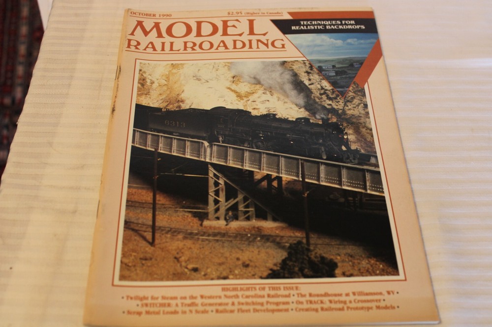 Model Railroading Magazine, October 1990 Issue